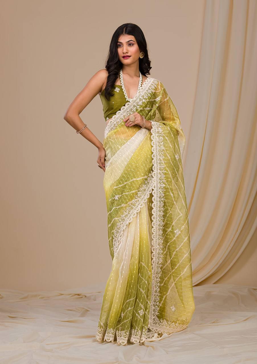 BT 1209 Embroidery Georgette Party Wear Sarees Wholesale Shop In Surat
